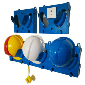 <span class=keywords><strong>Support</strong></span> de <span class=keywords><strong>casque</strong></span> de sécurité monobloc, rangement Combinable, <span class=keywords><strong>support</strong></span> de <span class=keywords><strong>casque</strong></span>, cadre de Placement, <span class=keywords><strong>support</strong></span> de chapeau mural, matériau ABS - Product Image 2