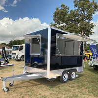 Camion de vente ambulante en acier inoxydable pour café, glaces, hot-dogs, sushis et autres snacks, à vendre aux États-Unis