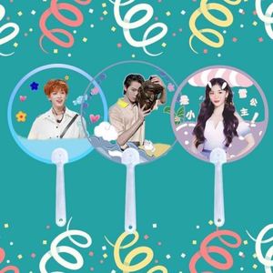 Venta Directa Internacional: Abanico Plegable de PVC Personalizado, Promocional, con Diseño de Ídolos Kpop, Personajes de Anime, Regalo Empresarial Personalizado con Temática de Estrellas - Product Image 6