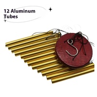 Carillons éoliens en métal accordés de 23 pouces au design minimaliste moderne Ornements de jardin musicaux relaxants pour la décoration intérieure Idée cadeau