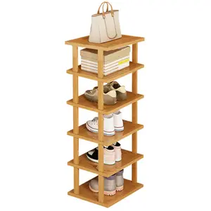 Freestanding Giày giá 6 lớp cấu trúc ổn định không thấm nước công suất lớn Giày Giá tủ