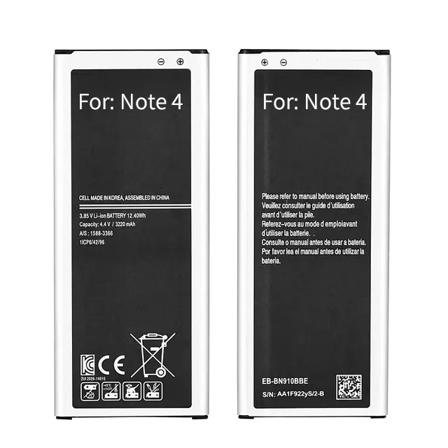 3220mAh Li-Ion Akku Für Samsung Galaxy note 4 N910A N910U N910F N910H Ersatz batterie