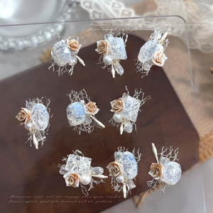 Decoraciones <span class=keywords><strong>de</strong></span> <span class=keywords><strong>Uñas</strong></span> 3D <span class=keywords><strong>de</strong></span> Aleación con Diseño <span class=keywords><strong>de</strong></span> Flor <span class=keywords><strong>de</strong></span> Camelia y Efecto <span class=keywords><strong>de</strong></span> Hielo Roto, Flor <span class=keywords><strong>de</strong></span> Ángulo Recto y Huevo <span class=keywords><strong>de</strong></span> Paloma, Hechas a Mano - Product Image 3