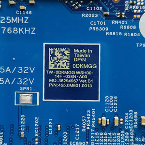 Original nouveau pour Dell Latitude 5520/Precision 3560 carte mère i7-1185G7 0DKMGG South Peak 15 TGL MB 8L 19819-1 - Product Image 3