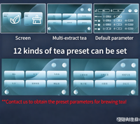 Baiwin Touchscreen Automatische Theeapparaat met Hoge Efficiëntie en Hoge Druk Extractie, Commerciële Theemaker voor Melkthee
