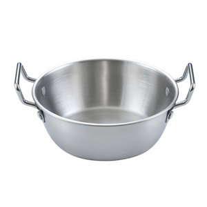 Pentola <span class=keywords><strong>per</strong></span> Ramen in Acciaio Inox SUS304 con Doppio Manico e Finitura Oro Vintage, Pentola <span class=keywords><strong>per</strong></span> Zuppa di Noodles Coreani <span class=keywords><strong>per</strong></span> Piano Cottura a Induzione - Product Image 6