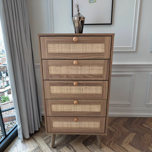 <strong>Rattan</strong> 3/4/5 <strong>Chest</strong> <strong>of</strong> <strong>Drawers</strong> <strong>Chest</strong> <strong>Drawer</strong> Furniture Tall and Deep <strong>Chest</strong> <strong>of</strong> <strong>Drawers</strong> Dresser for Living Room Bedroom - Product Image 1