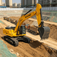 Excavatrice sur chenilles de 33 tonnes avec moteur puissant pour les travaux de carrière et les grands projets d'infrastructure
