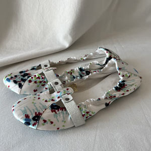 Zapatos Planos de Diseño para Mujer, Estilo Mary Jane con Flores, Satinados, Diseño Nuevo, Zapatos Planos de Moda, Sandalias - Product Image 2