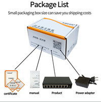 TiNCAM OEM SKD Gigabit Ethernet Switch 8 1000Mbps Unmanaged LAN RJ45 Internet Splitter CCTV Network Ethernet Hub Stock