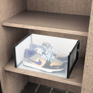 Boîte de rangement pour chaussures, organisateur de chaussures pour baskets, étagère à chaussures en plastique transparent, armoire à chaussures, boîtes à chaussures en <span class=keywords><strong>acrylique</strong></span> transparent - Product Image 5