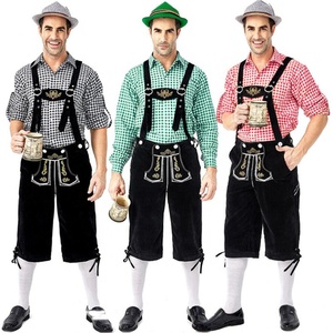 Ensemble de 3 pièces pour homme, Costume modèle oktoberaken <span class=keywords><strong>Lederhosen</strong></span>, Costume modèle bvmien, octoberaken allemand au Festival bière Cosplay, fête d'halloween - Product Image 1