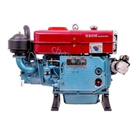 Motor Diésel Marino Refrigerado por Agua de Bajo Costo 1115, 22HP, Monocilíndrico, de Cuatro Tiempos, para Vehículos de Transporte Agrícola