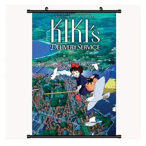 Kiki의 배달 서비스 캔버스 미야자키 하야오 포스터 30*45CM Anime Spirited Away 만화 토토로 아트 그림