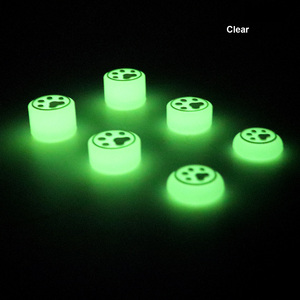 6 trong 1 da Silicone Grip phát sáng trong bóng tối phím điều khiển Mũ bảo vệ trường hợp đối với <span class=keywords><strong>Xbox</strong></span> một ps5 PS4 điều khiển dễ thương Mèo Paw ngón tay cái Grips - Product Image 6