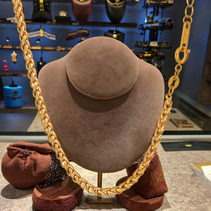 हेलीकॉप्टर ड्रैगन हड्डी फूल की टोकरी श्रृंखला हार इंस्टैग्राम शैली मोटी हार उत्कृष्ट और आकर्षक सुनहरे गहने - Product Image 4