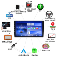 Autoradio Double DIN Android Lecteur Multimédia MP5 de Voiture 7/9/10/10.33/13.1 Pouces avec GPS et Navigation