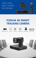 Sistema de Transmisión en Vivo Más Popular de 2026, Cámara PTZ NDI con Zoom 10X/20X y Seguimiento Automático por IA, con Controlador de Joystick para Transmisiones en Vivo