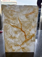 Grande dalle translucide en résine de marbre imitation albâtre blanc PAIA STONE, panneau d'onyx artificiel moderne et écologique pour mur d'hôtel