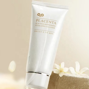 OEM Oveja Placenta Refrescante Hidratante Lavado DE CARA Ilumina el tono de la piel Limpieza profunda Poros Limpiador espumoso suave - Product Image 6