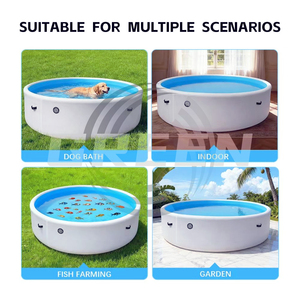 Piscine gonflable <span class=keywords><strong>rectangulaire</strong></span> en PVC de haute qualité et durable pour enfants, design géant à points de suture, portable et étanche - Product Image 6