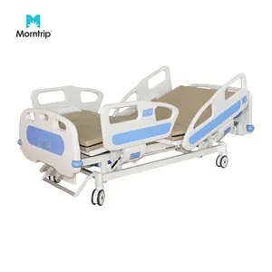 3 Functions Manual Medical 3 Cranks 4 Section Steel Punching Frame Fowler Hospital Beds With Mattress