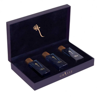Ensemble de cosmétiques boîte à flacons de parfum en bois de luxe en MDF personnalisé étui en cuir PU pour montre à parfum produits de soins de la peau huiles essentielles