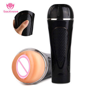 SacKnove Männliches Sexspielzeug zum Günstigen Preis Manuelle Gummi-Vagina-Maschine Realistisches Vagina-Gerät <span class=keywords><strong>Penis</strong></span>-Masturbationshilfe für Männer - Product Image 1