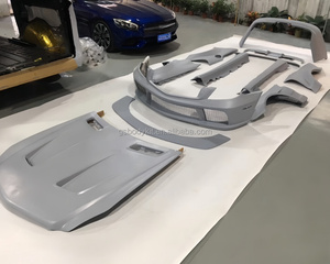Pour mercedes-benz <span class=keywords><strong>SL</strong></span> R230 Kit carrosserie BS Style nouveau capot pare-chocs avant large corps ailes jupes latérales pare-chocs arrière aileron arrière aile - Product Image 3