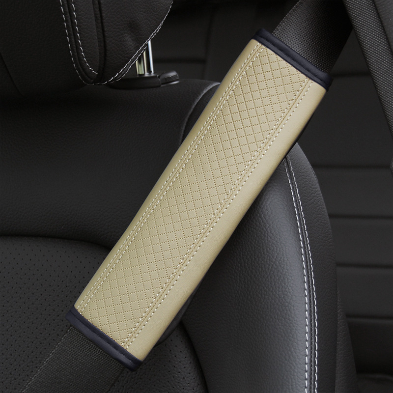 Fiber embossed shoulder pad beige