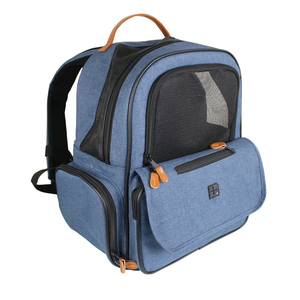 Nhà Máy Bán Hàng Trực Tiếp Có Thể Gập Lại Nylon Trọng Lượng Nhẹ <span class=keywords><strong>Pet</strong></span> Ba Lô Tàu Sân Bay Với Thoáng Khí Lưới Cho Chó Nhỏ Và Mèo Du Lịch - Product Image 4