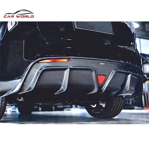 ลิ้นดิฟฟิวเซอร์หลังคาร์บอนไฟเบอร์แท้สำหรับรถยนต์รุ่น Y ชิ้นส่วนกันชนหลังพร้อมไฟสามเหลี่ยมชิ้นที่สาม ชุดแต่งตัวถัง - Product Image 4