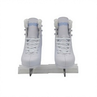 Chaussures de patinage sur glace d'hiver pour l'extérieur, roulements Abec-7, lame en acier inoxydable, imperméables, blanches, pour adultes et enfants, portables