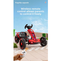 Kart à pédales électrique pour enfants à quatre roues avec télécommande, pliable, portable, voiture jouet 1000W 500cc 7.1KG 4 temps, modèle ZTH-888