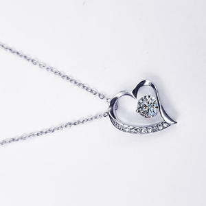 Collar de Acero Inoxidable con Colgante de Zirconia de Alta Calidad, Collar con Corazón y la Frase 'Te Amo para Siempre', en Oro y Plata, Regalo de Graduación - Product Image 2