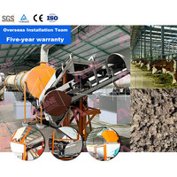 LANE Protection de l'environnement Machine de recyclage du fumier de bétail bovin Ligne de production d'engrais organique
