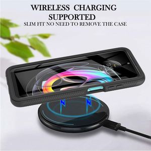 Funda Protectora Delgada de 360 Grados con Marco Frontal y Protector de Pantalla PET para <span class=keywords><strong>Motorola</strong></span> <span class=keywords><strong>Edge</strong></span> 20, 20 Lite, 20 Pro, G Pure, Resistente a Golpes - Product Image 4