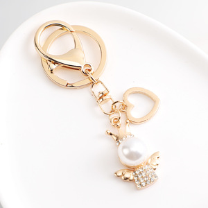 Porte-clés Fée Papillon Créative, Breloque Ange Scintillante, Porte-clés Fille Ballerine, Porte-clés Ange en Cristal et Strass - Product Image 3