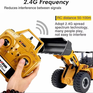 Chargeur hydraulique RC en métal <span class=keywords><strong>Huina</strong></span> 1583 V4 2.4G, échelle 1:14, 10 canaux, portée de 30 m, contrôlé par application, pour adultes - Product Image 3