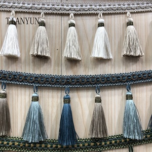 Flecos Decorativos de Poliéster al por Mayor, Adornos <span class=keywords><strong>para</strong></span> Cortinas, Cenefas, Cojines, Sofás, Nuevo, Hecho a Mano en China, TIANYUN - Product Image 2