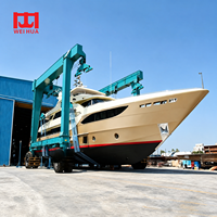Prix usine Grue portique mobile marine sur pneus en caoutchouc, sur mesure, pour levage de yachts, capacité 500t 1000 tonnes