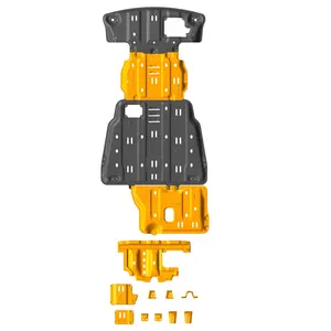 JUNXI 3D Magnesium Aluminum Alloy Engine Whole Sets Skid Plate fit for Ford F-150 Raptor