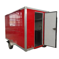 Équipement de cuisine complet Mini Square Food Trailer for Fast Food BBQ Coffee Hot Dogs Taco Pizza Catering Snack Foods for Outdoor