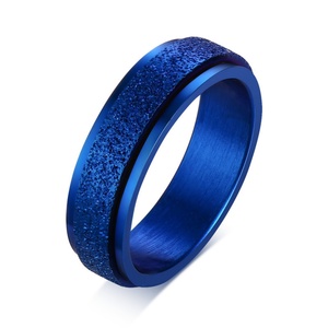 6mm Blasted Fashion Anxiety Spinning <b>Ring</b> Customized Blank Stainless Steel <b>Rings</b> <b>for</b> <b>Men</b> - Product Image 5