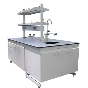 Estación de laboratorio clínico, mesas y sillas de madera, muebles de escritorio - Product Image 4