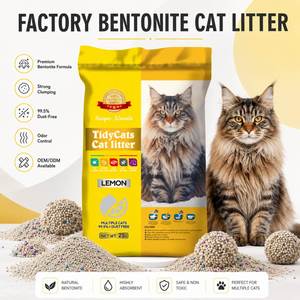 Muestra Gratuita de Arena Sanitaria Aglomerante de Bentonita para Gatos, Libre de Polvo, para Distribuidores - Product Image 1