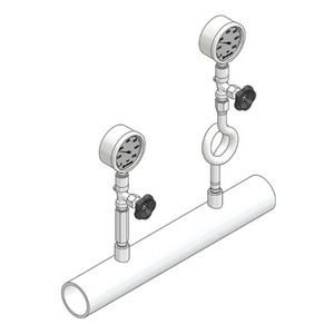 스테인리스 316 L O 링 압력 게이지 사이펀 2 너트 - Product Image 5