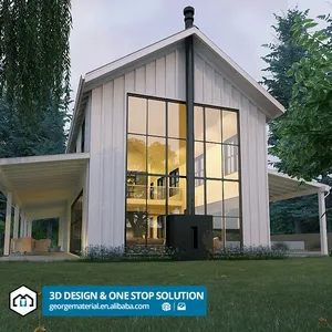 Serviços de Design de Interiores com materiais Serviço de renderização 3D casas Design Arquitetônico Casa Moderna