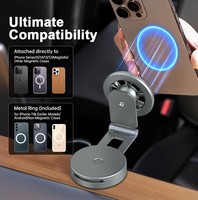 Support magnétique portable pour téléphone, fixation pour ordinateur portable et tableau de bord de voiture avec adhésif 3M pour écran de véhicule électrique Tesla
