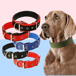 Accessoires <span class=keywords><strong>pour</strong></span> Animaux Produit <span class=keywords><strong>pour</strong></span> Chien Robuste Haute Qualité Rembourré Entraînement Réglable Large Nylon <span class=keywords><strong>Collier</strong></span> <span class=keywords><strong>pour</strong></span> Chien - Product Image 1